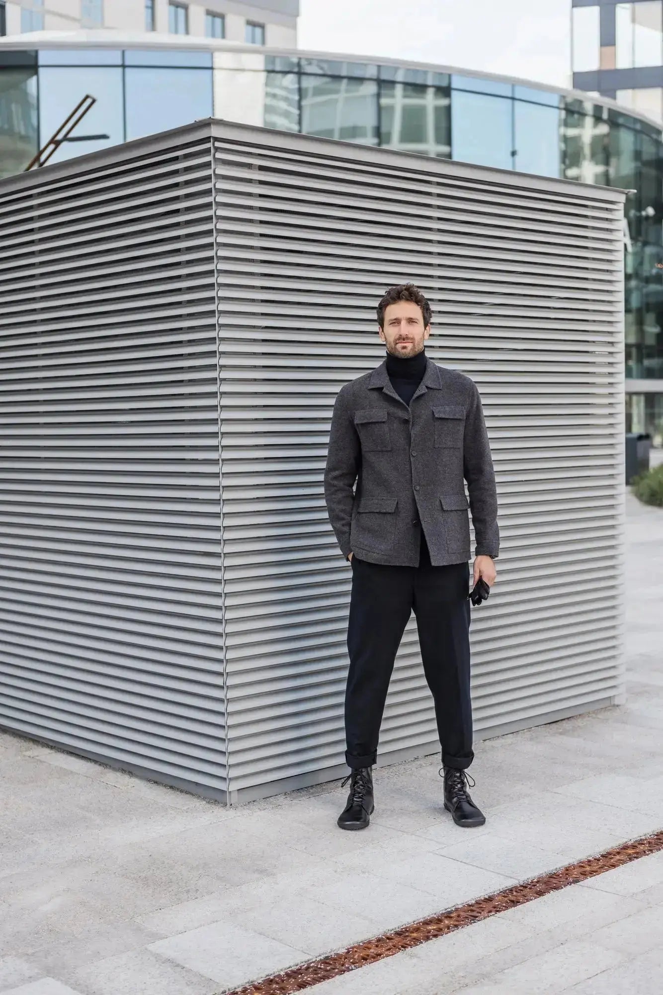 Shapen - Cozy 2.0 Black Smooth Leather - Botas barefoot de invierno