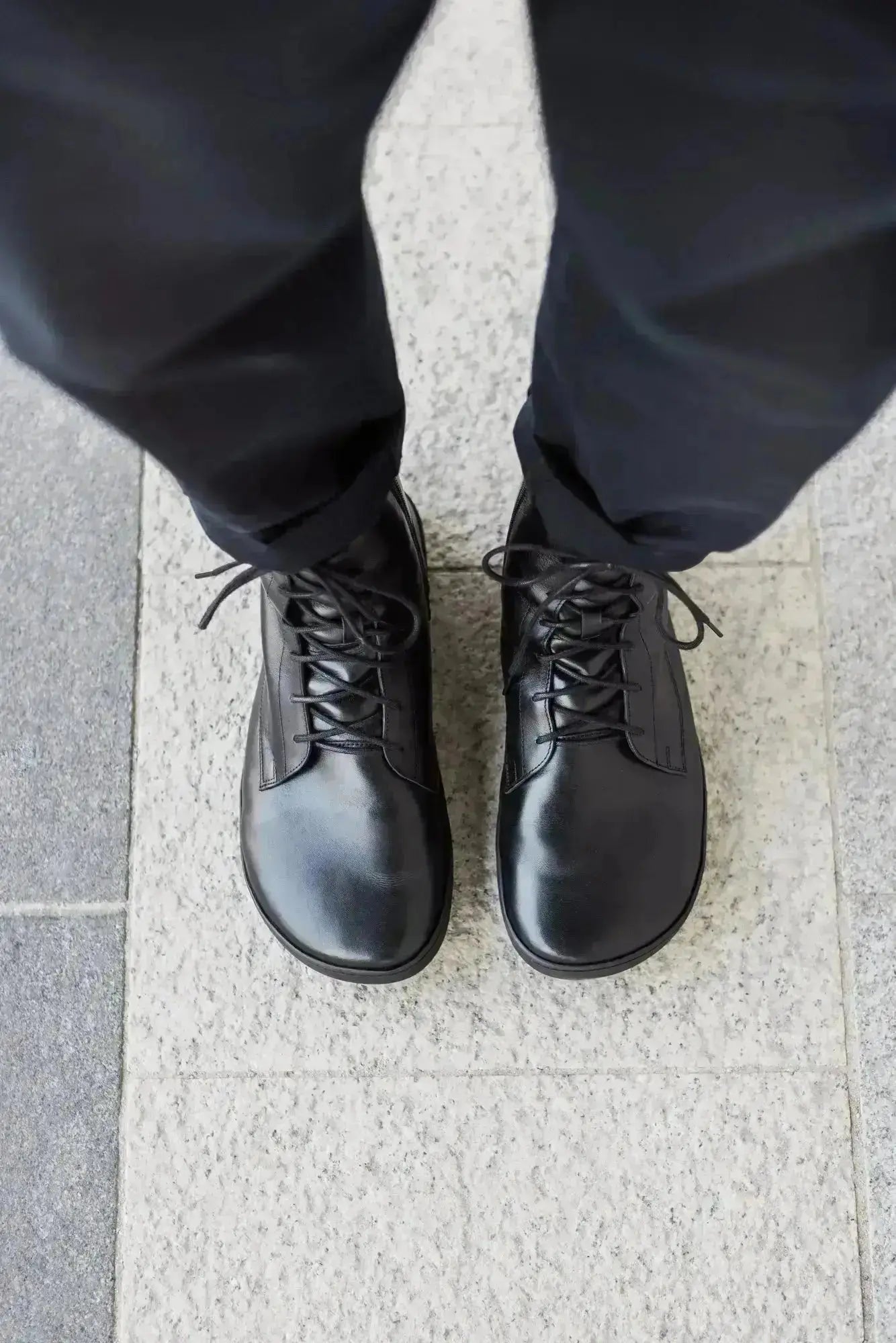 Shapen - Cozy 2.0 Noir Cuir Lisse - Bottes barefoot d'hiver