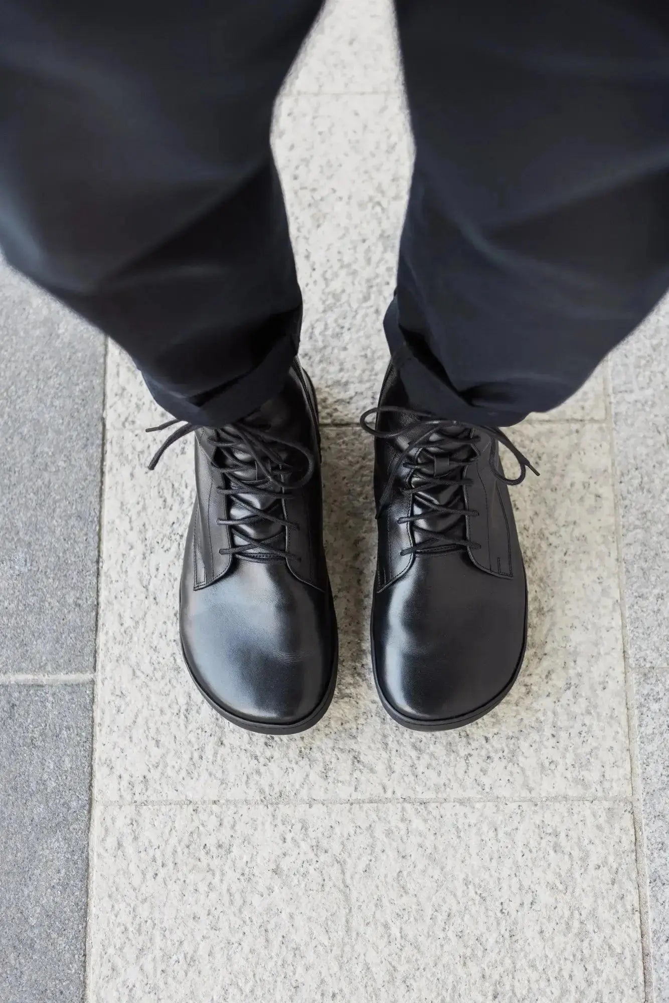 Shapen - Cozy 2.0 Black Smooth Leather - Botas barefoot de invierno