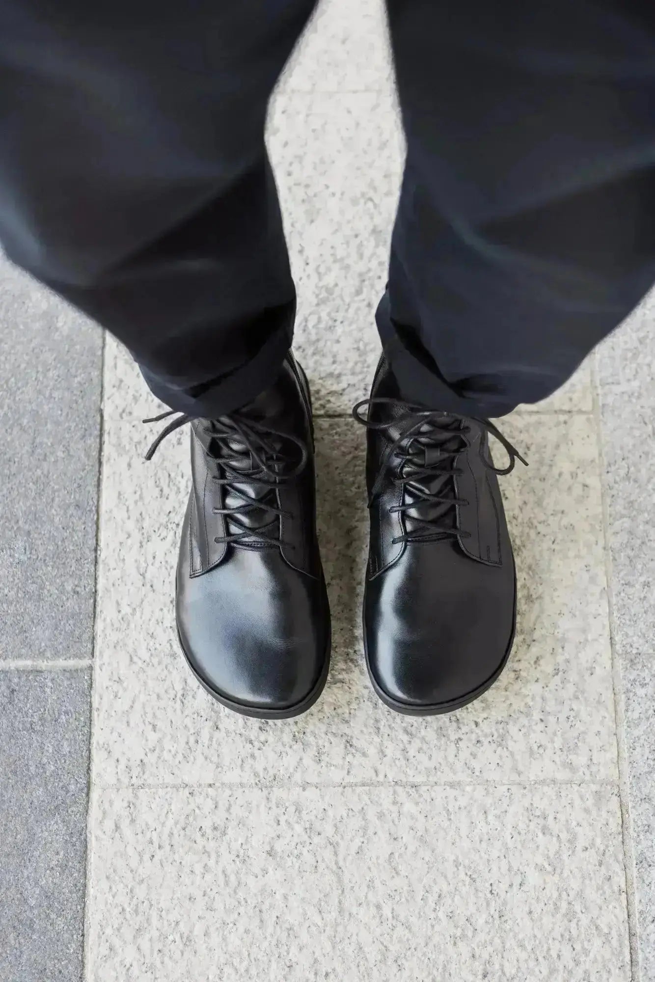 Shapen - Cozy 2.0 Black Smooth Leather - Botas barefoot de invierno