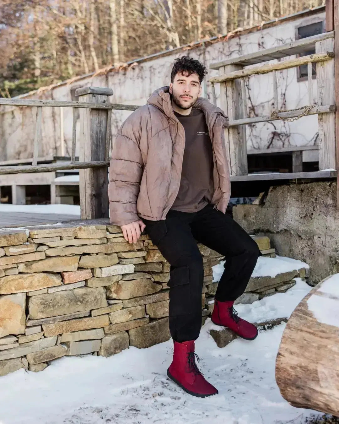 Shapen - Cozy 2.0 Bordeaux - Botas barefoot de invierno