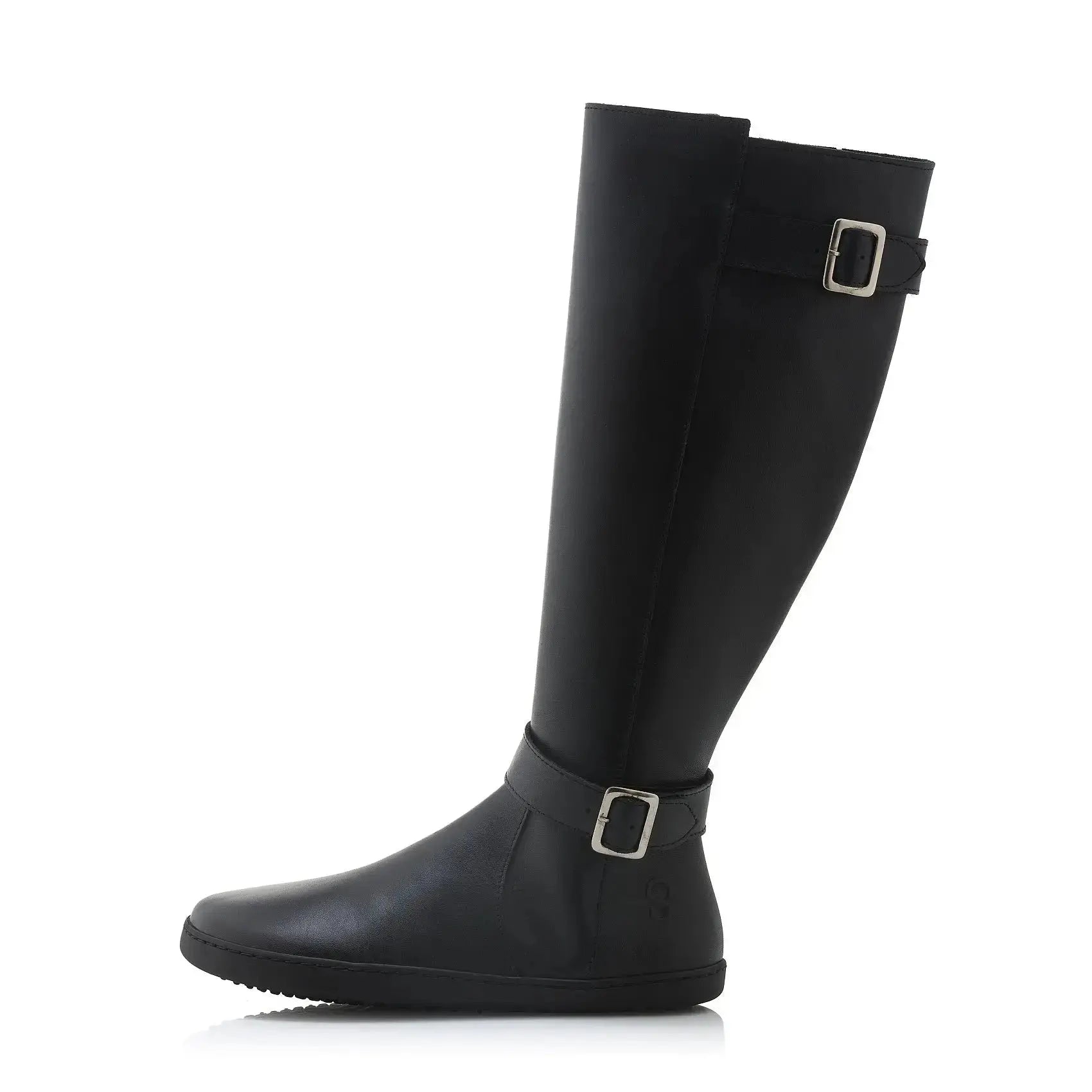 Shapen - Glam Knee Black Leather - Bottes hautes barefoot