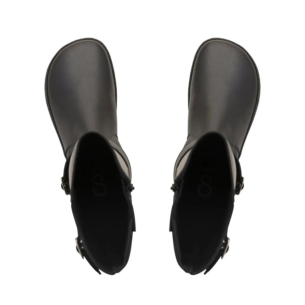 Shapen - Glam Knee Black Leather - Bottes hautes barefoot