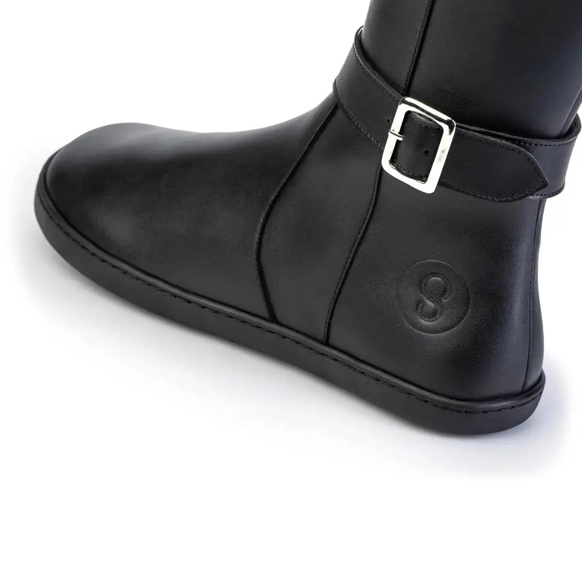 Shapen - Glam Knee Black Leather - Bottes hautes barefoot