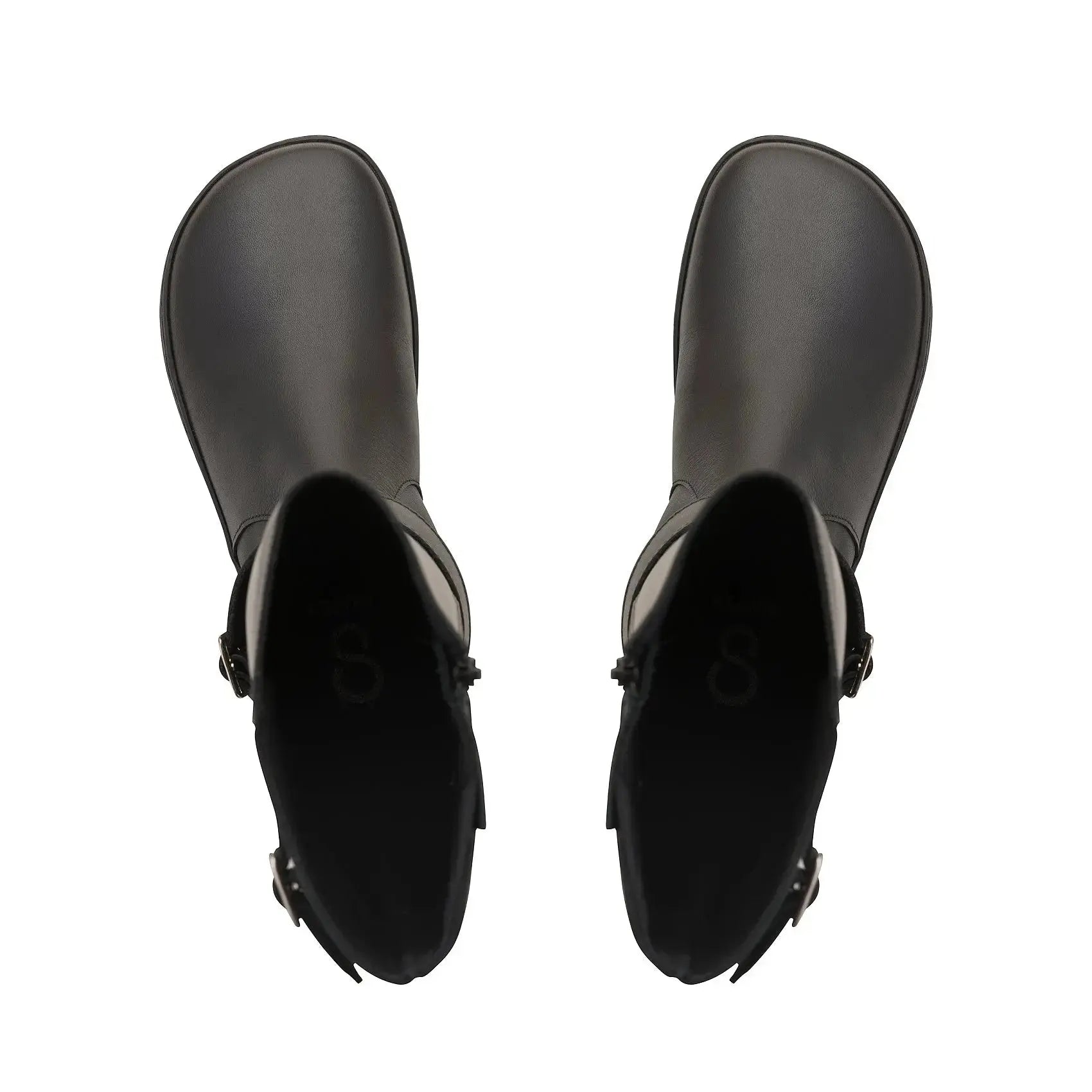 Shapen - Glam Knee Black Leather Vegan - Botas altas barefoot