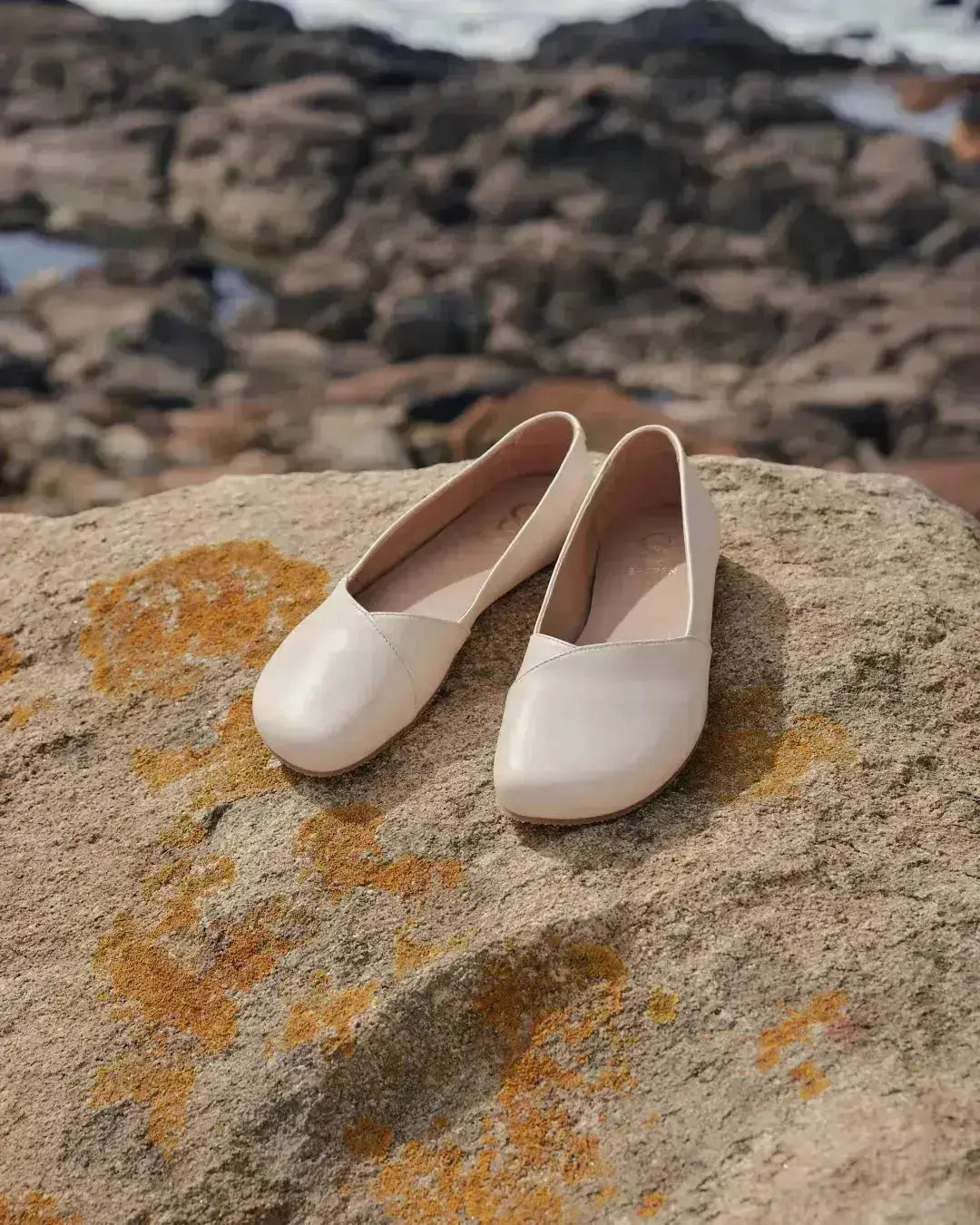 Shapen - Pivoine 2.0 Beige Cuir - Ballerines barefoot