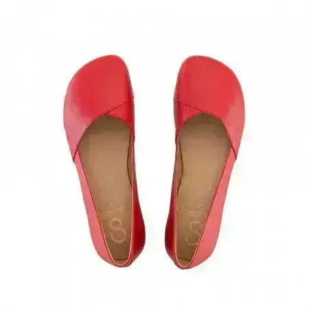Shapen - Peony 2.0 Cherry Leather - Bailarinas barefoot