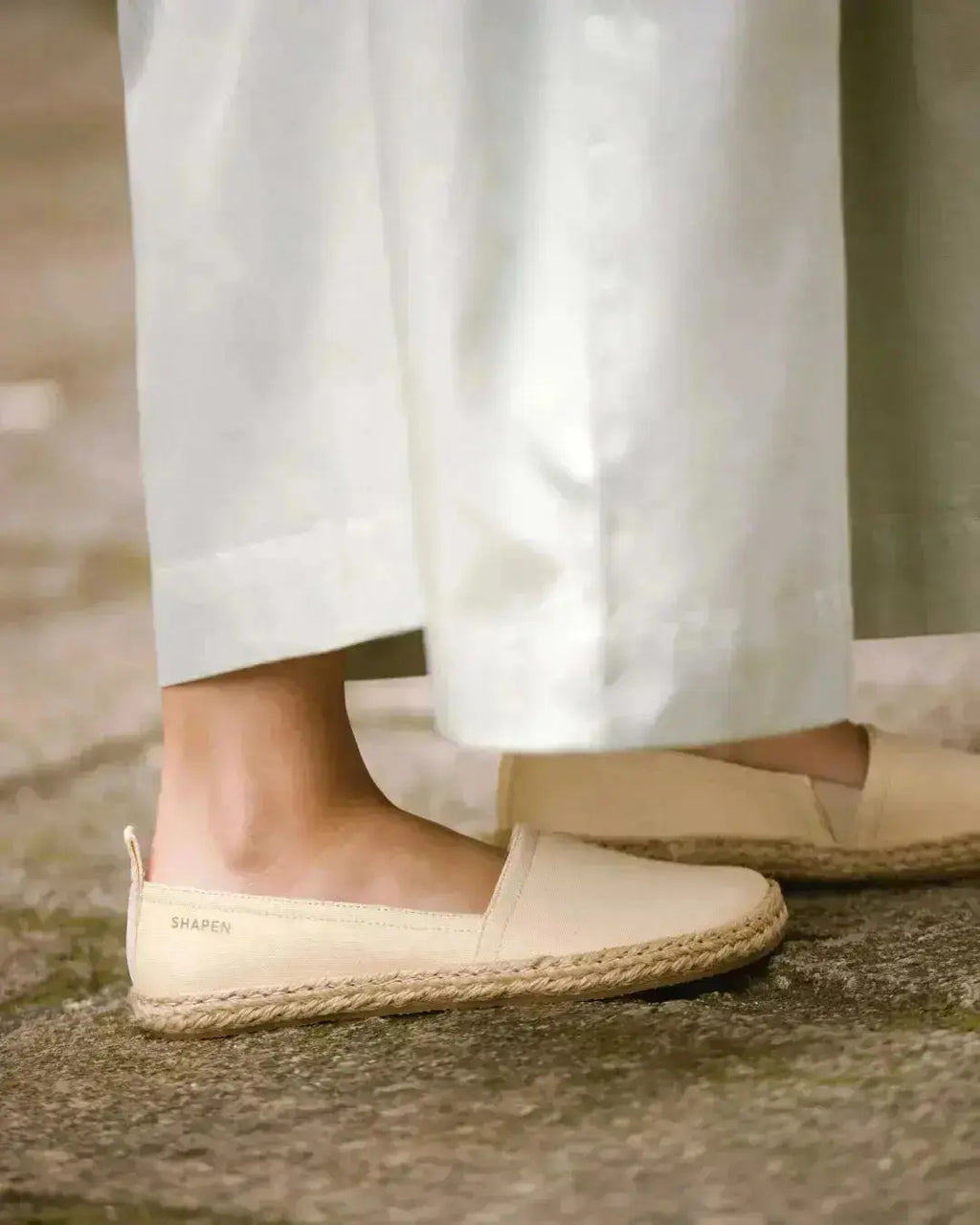Shapen - Playa Beige - Alpargatas barefoot algodón
