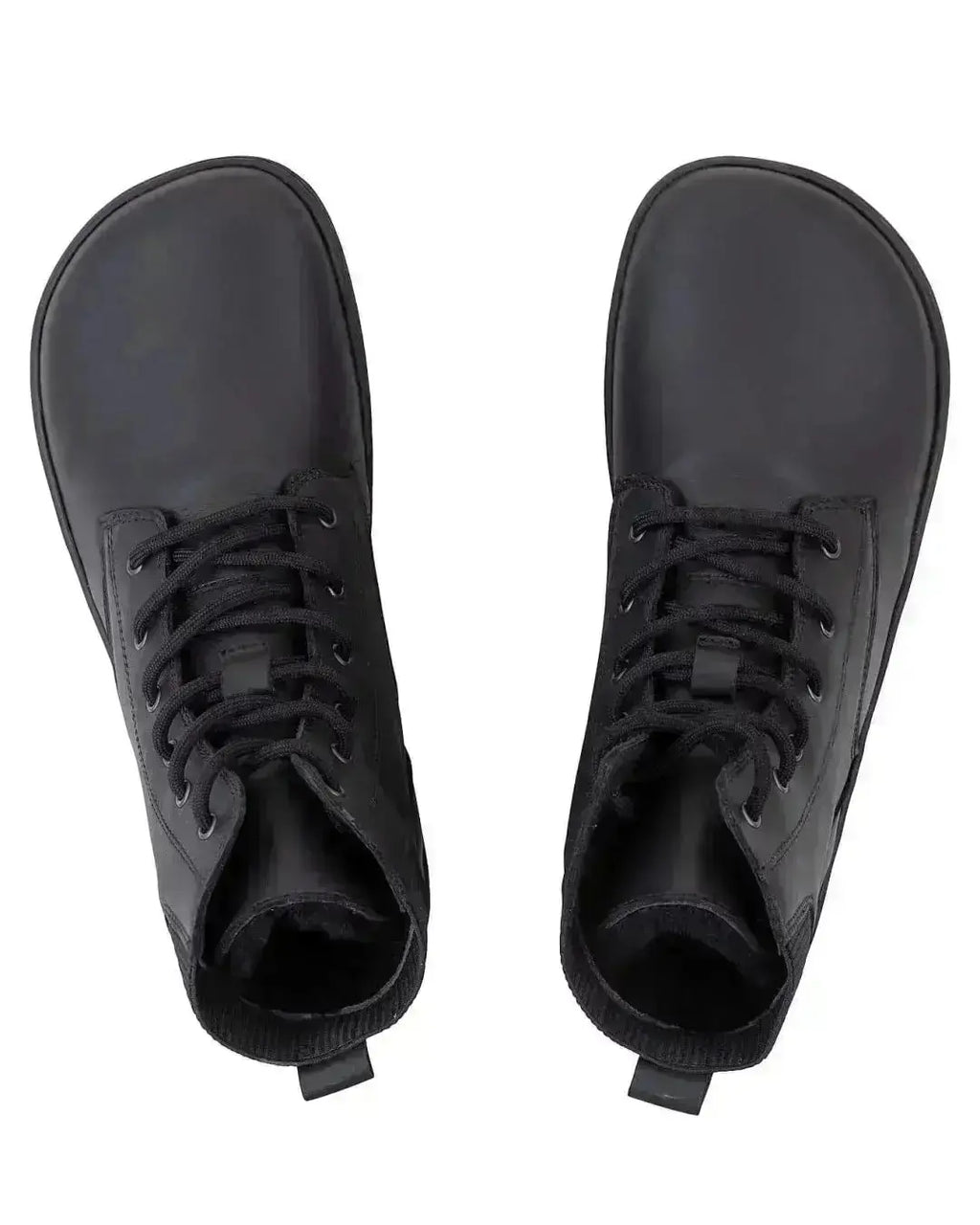 Shapen - Urbaneer 2.0 Noir Cuir Lisse - Bottines barefoot élégantes d'hiver