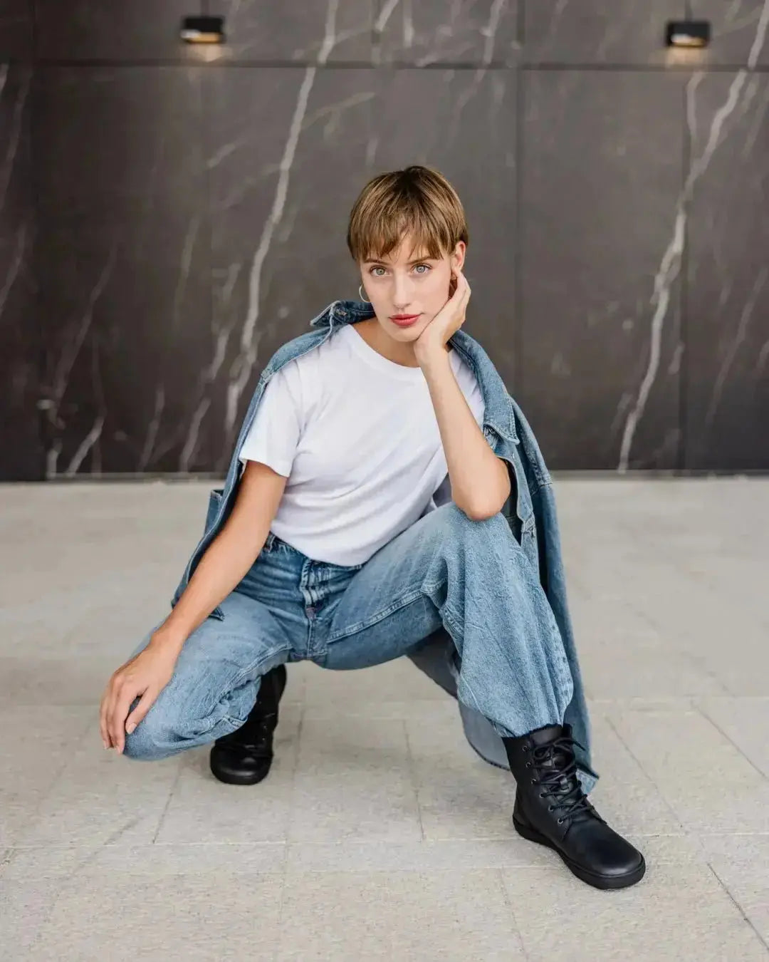 Shapen - Urbaneer 2.0 Black Smooth Leather - Botines barefoot elegantes de invierno