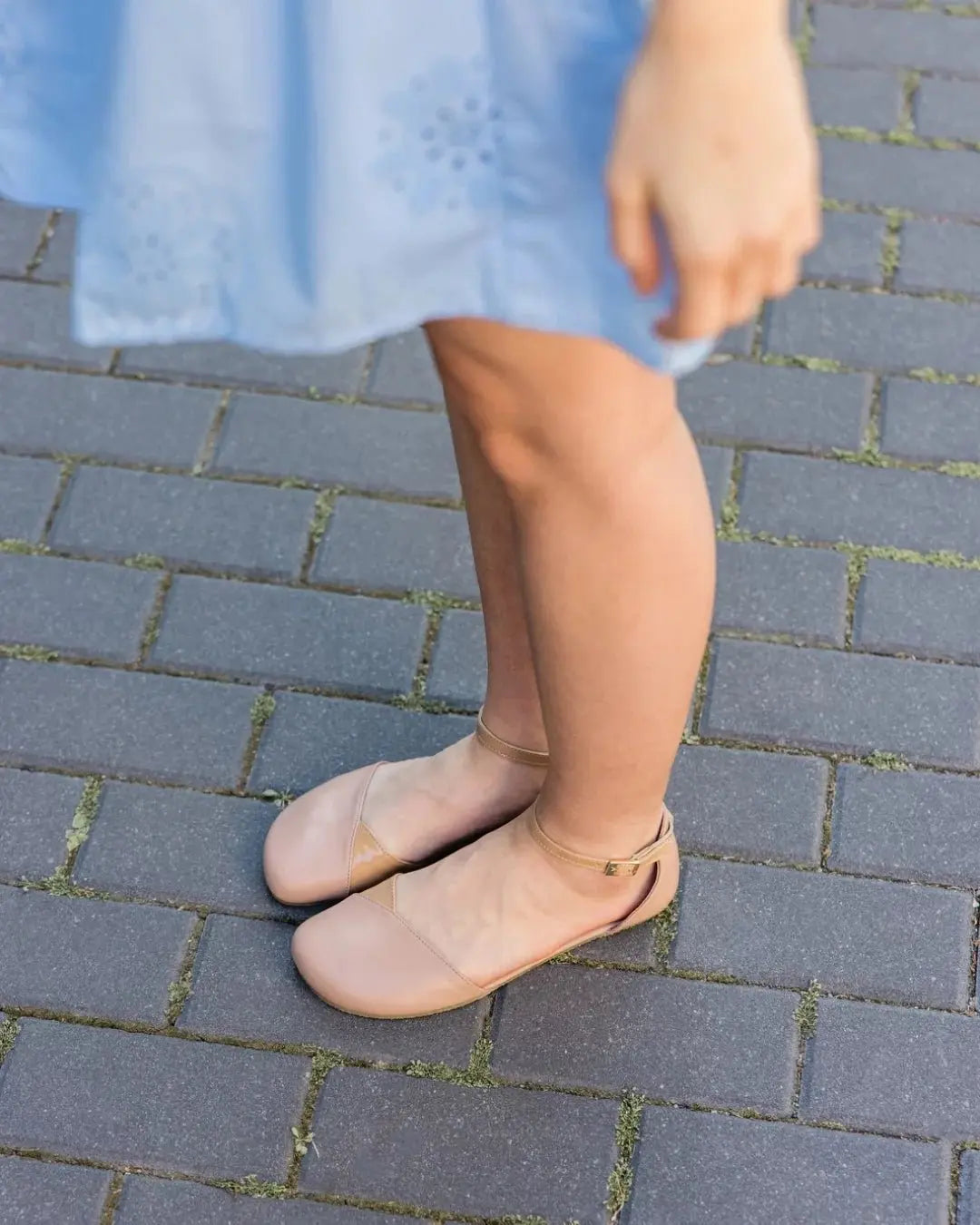 Shapen – Poppy Beige - Bailarinas abiertas barefoot - Cacles Barefoot