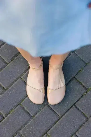 Shapen – Poppy Beige - Bailarinas abiertas barefoot