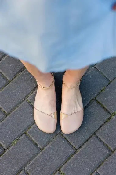 Shapen – Poppy Beige - Bailarinas abiertas barefoot - Cacles Barefoot