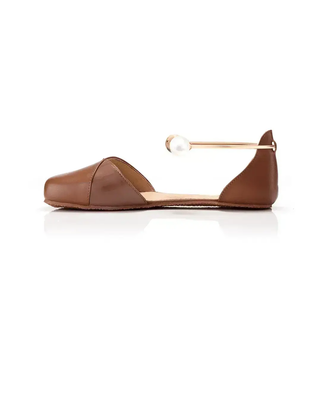 Shapen – Poppy Cognac - Bailarinas abiertas barefoot