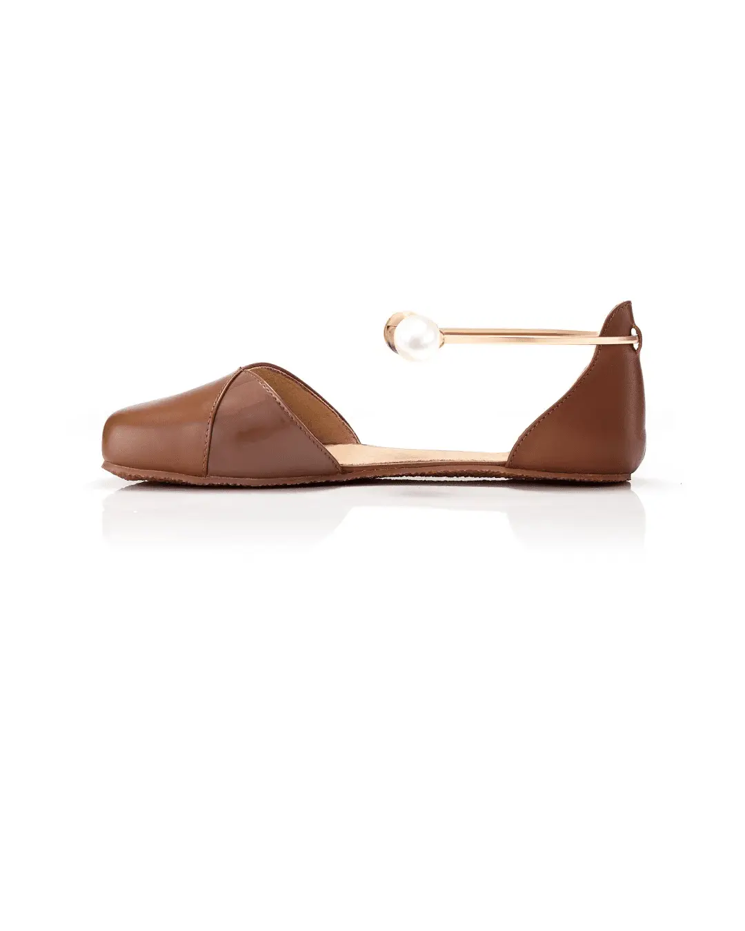 Shapen – Poppy Cognac - Bailarinas abiertas barefoot - Cacles Barefoot