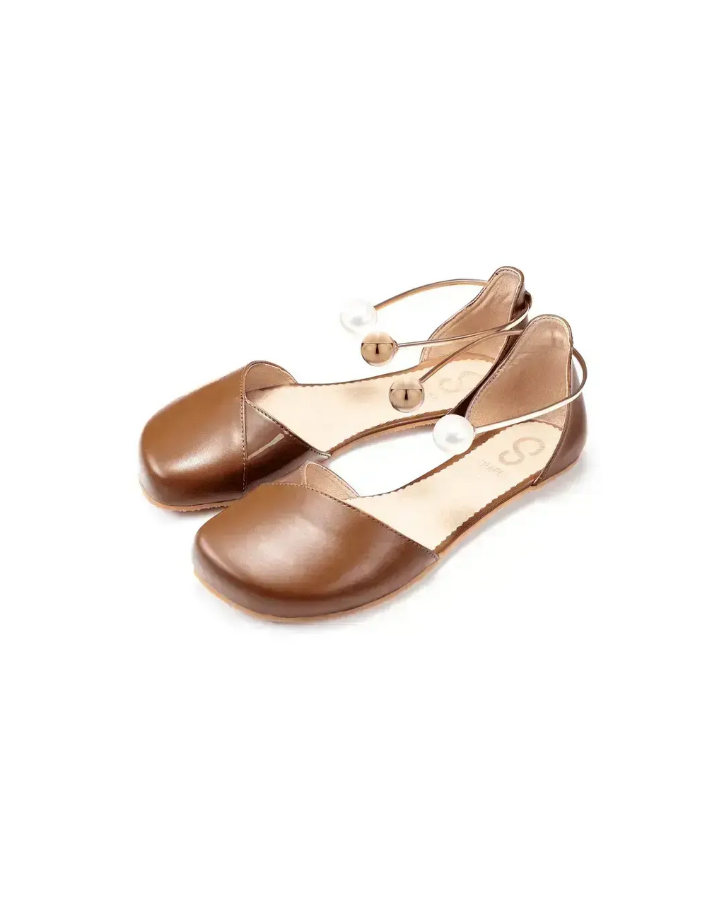 Shapen – Poppy Cognac - Bailarinas abiertas barefoot