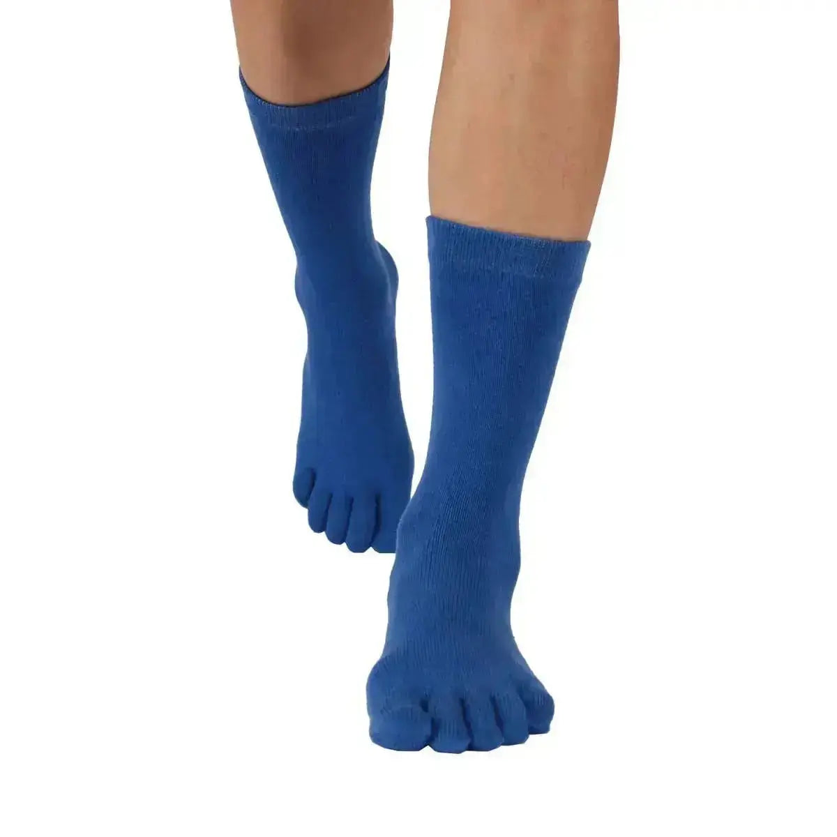 TOETOE - Calcetines de dedos de media caña - Tallas 35-46 - Mid-Blue