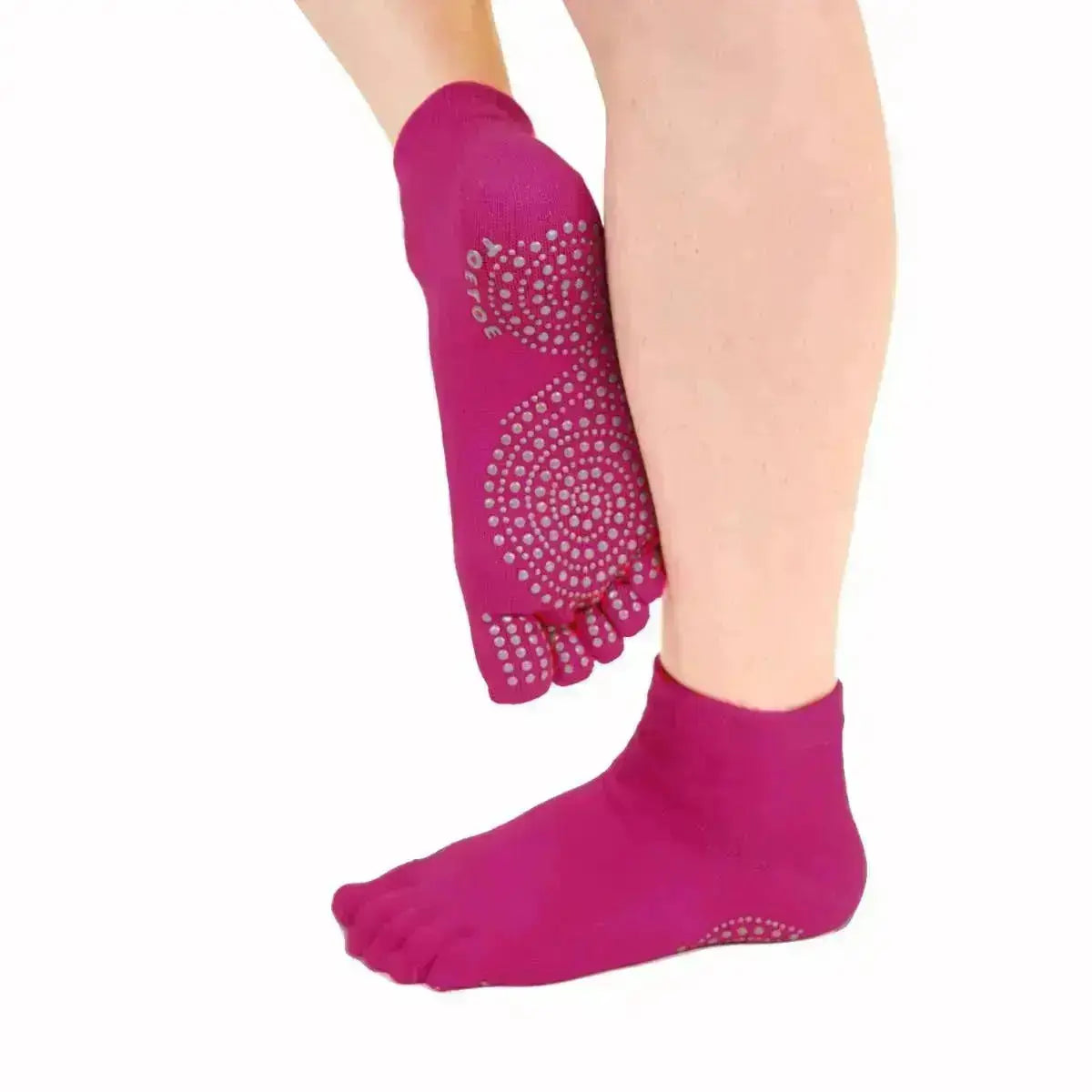 TOETOE - calcetines de dedos para yoga y pilates - Fucsia