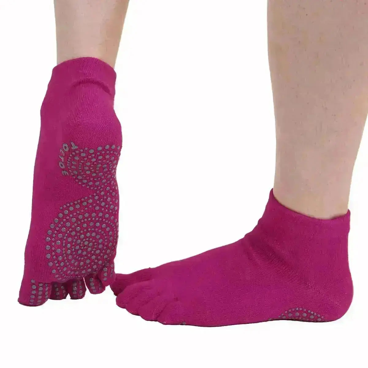 TOETOE - calcetines de dedos para yoga y pilates - Fucsia