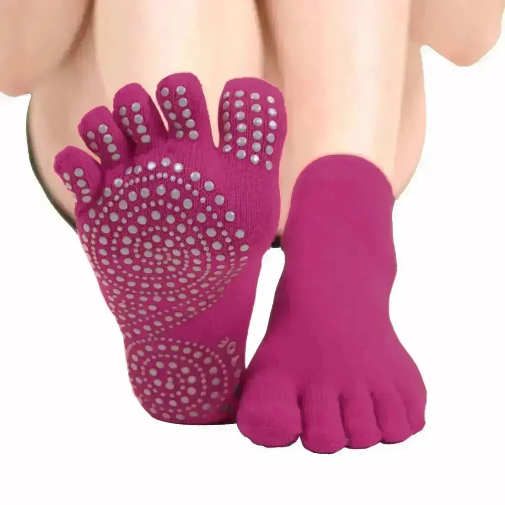 TOETOE - calcetines de dedos para yoga y pilates - Fucsia