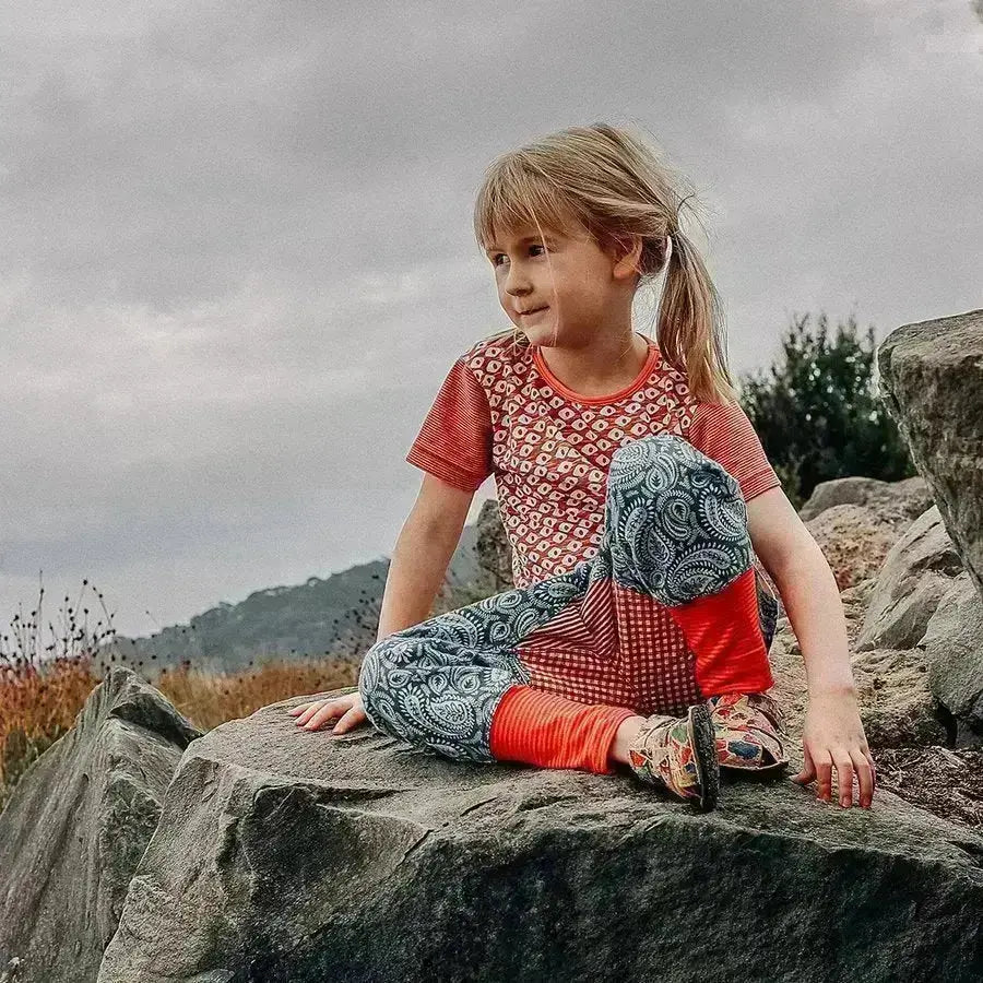 Tikki (Lang.S Barefoot) - Lasta Africa - Sandalias Barefoot de Corcho infantiles multicolor