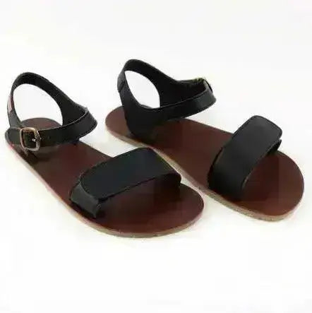 Tikki (Lang.S Barefoot) - Vibe Onyx - Sandalias barefoot Veganas negras para mujer