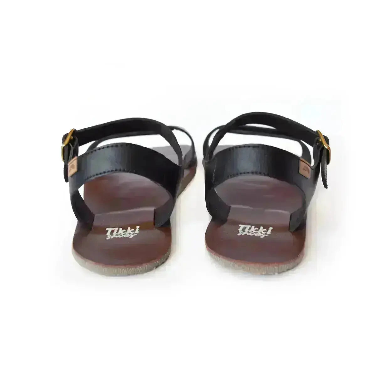 Tikki (Lang.S Barefoot) - Vibe Onyx - Sandalias barefoot Veganas negras para mujer