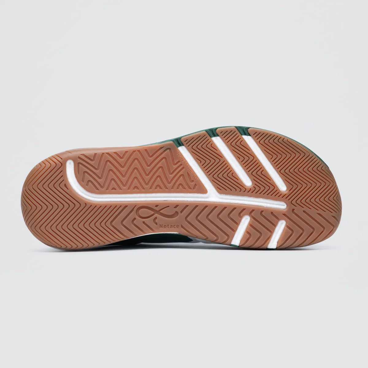 Notace Koto 1 Men White Green - Zapatillas barefoot de hombre para deportes de raqueta en pista