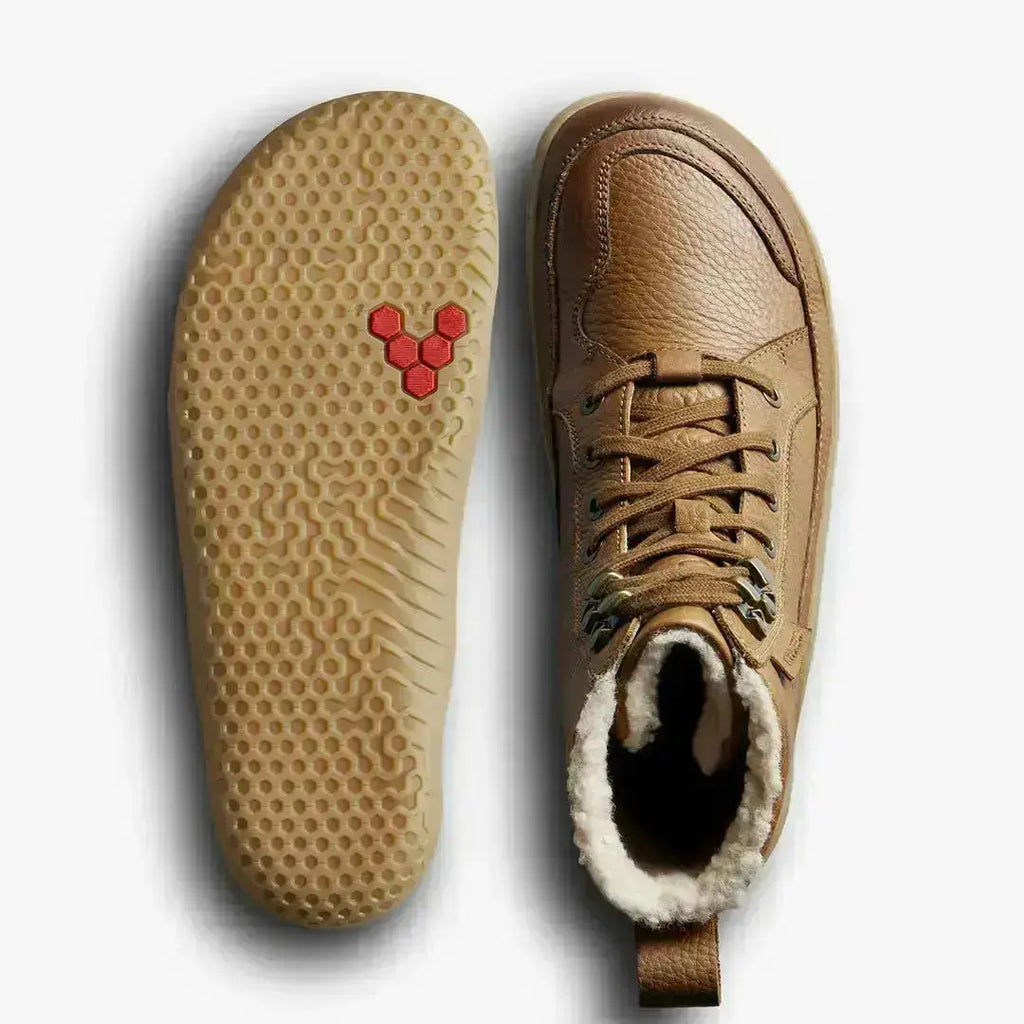 VIVOBAREFOOT - Gobi Boot Warmlined Light Tan - Botas Barefoot Invierno