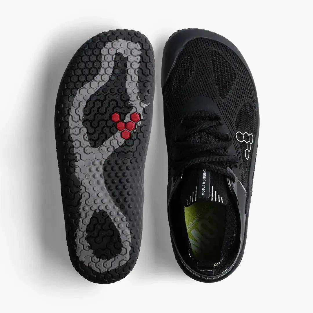 VIVOBAREFOOT - Motus Strength Obsidian/Grey - Zapatillas barefoot para entrenamiento de alto nivel / fuerza