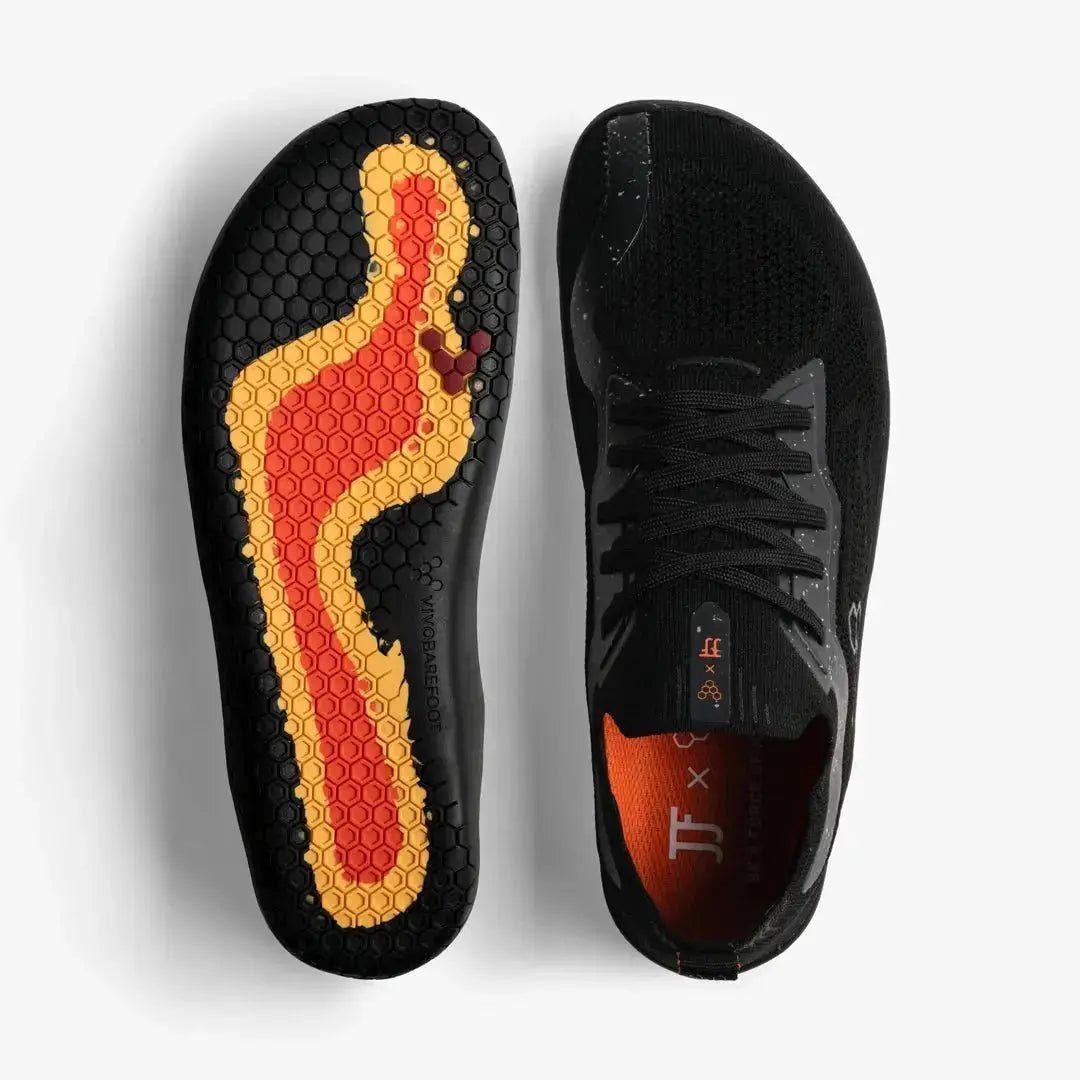 VIVOBAREFOOT - Primus Lite Knit JJF Obsidian - Baskets minimalistes pour entraînement/usage quotidien