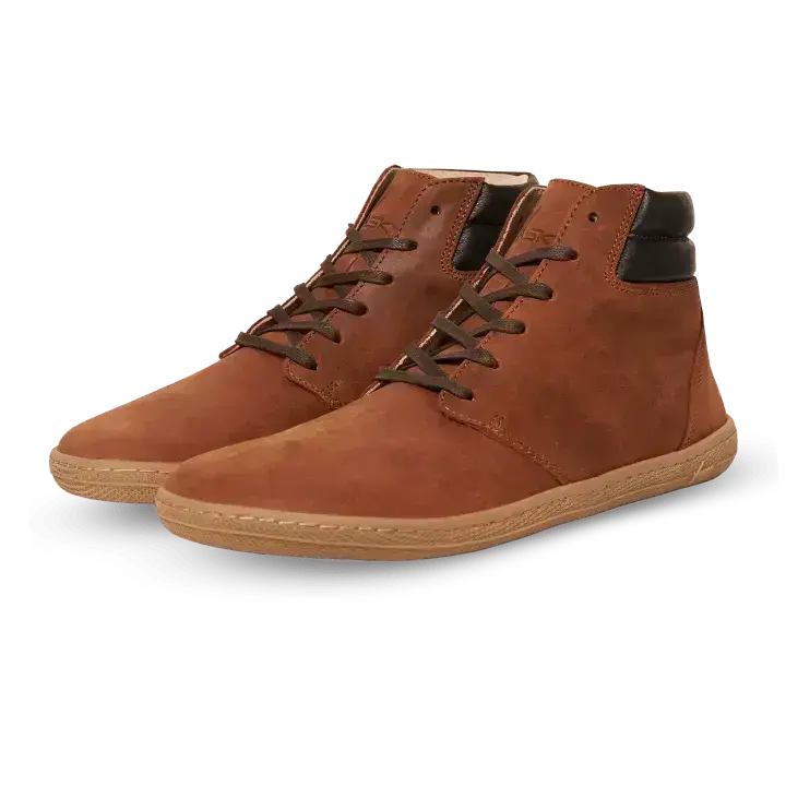 Vasky - Terry High Brown - Botines barefoot otoñales