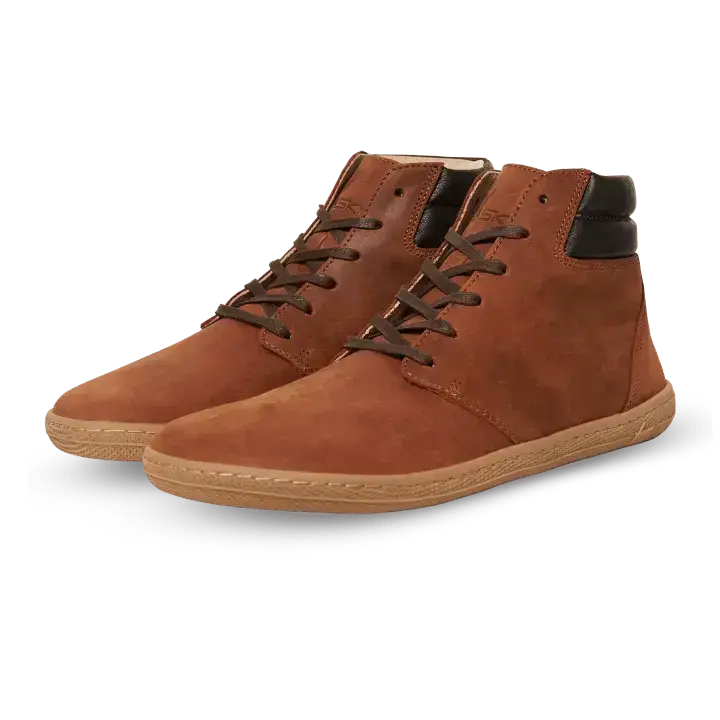 Vasky - Terry High Brown - Bottines barefoot d'automne