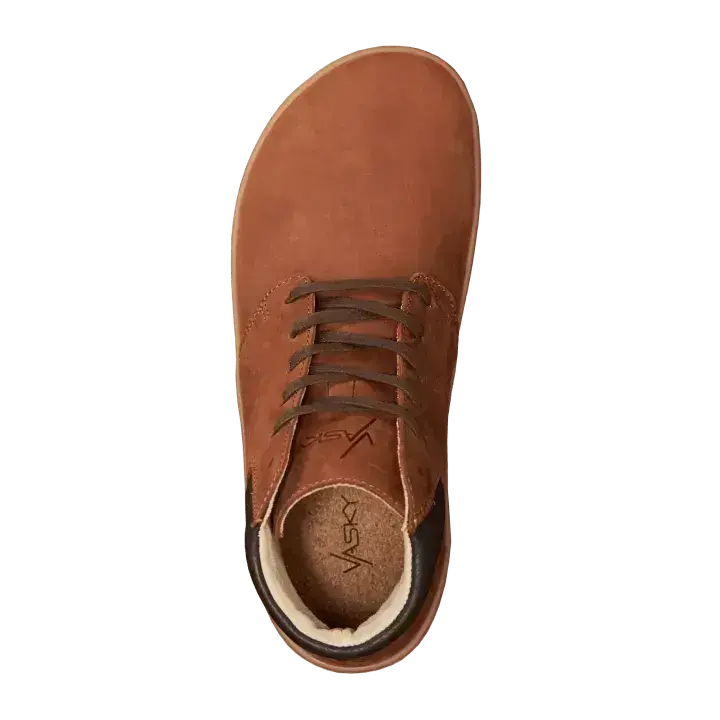 Vasky - Terry High Brown - Botines barefoot otoñales