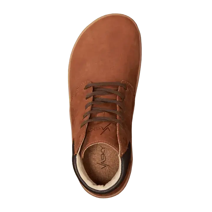 Vasky - Terry High Brown - Botines barefoot otoñales