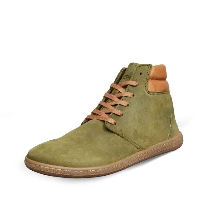 Vasky - Terry High Green - Botines barefoot otoñales