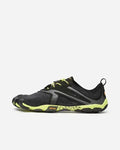 Vibram FiveFingers V-Run Black/Yellow - Zapatillas Barefoot de hombre para running y entrenamiento