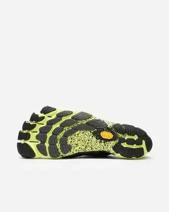 Vibram FiveFingers - V-Run Noir/Jaune - Chaussures Barefoot d'entraînement pour Homme
