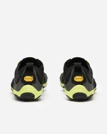 Vibram FiveFingers - V-Run Noir/Jaune - Chaussures Barefoot d'entraînement pour Homme