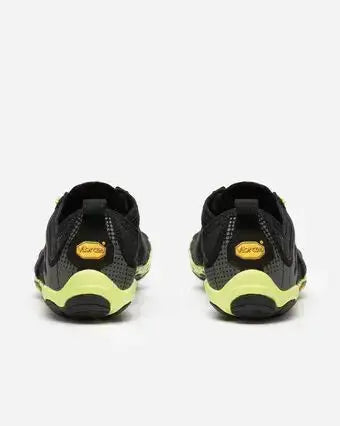 Vibram FiveFingers - V-Run Noir/Jaune - Chaussures Barefoot d'entraînement pour Homme