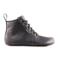 Saltic Vintero Black Nappa - Botines barefoot otoñales con membrana térmica negros