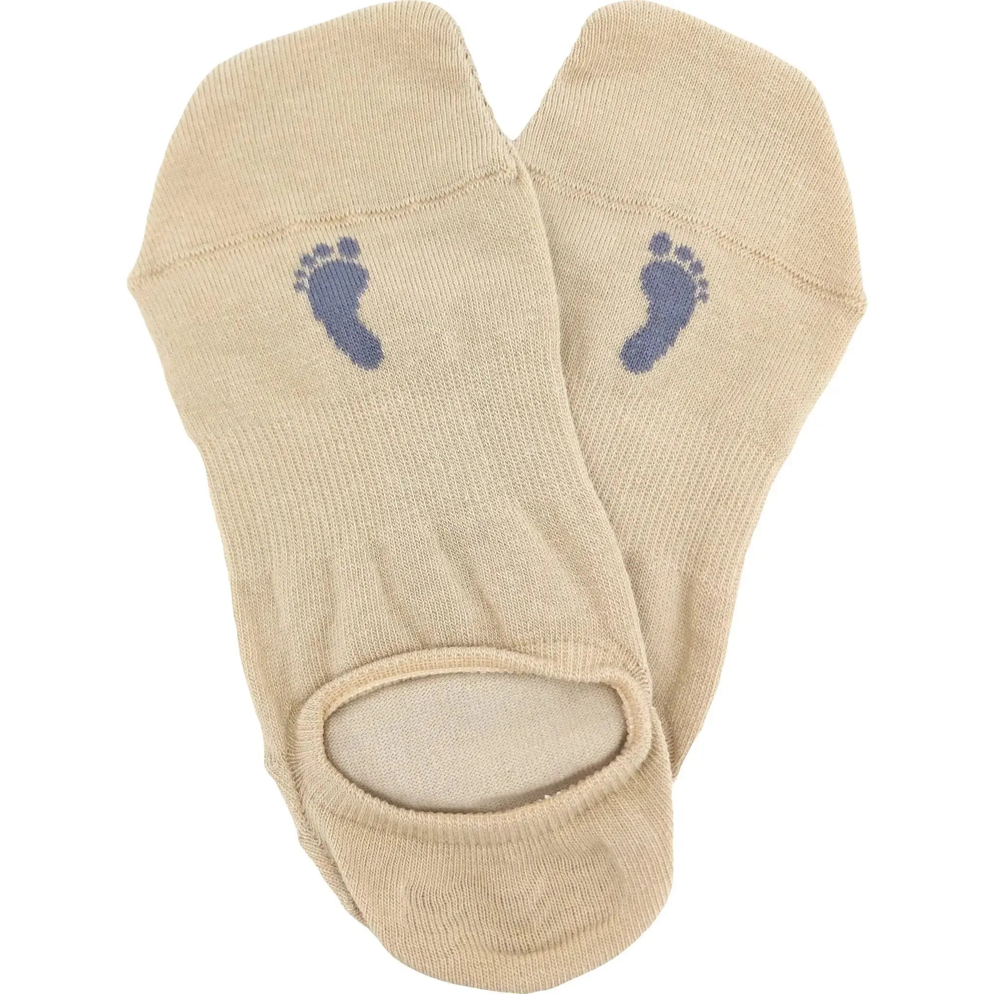 VoXX barefoot sneaker invisible beige - calcetines barefoot invisibles
