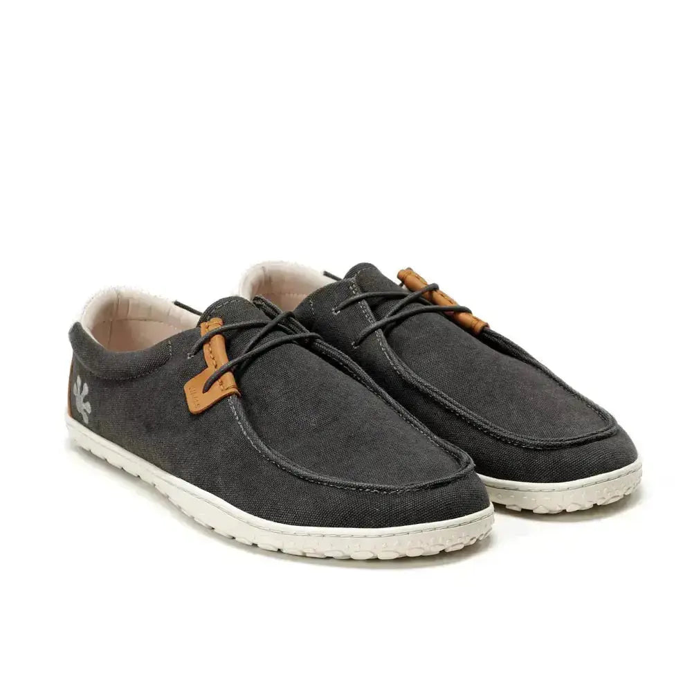 WAALS - Atacama Anthracite - Náuticos "wallabee" barefoot unisex
