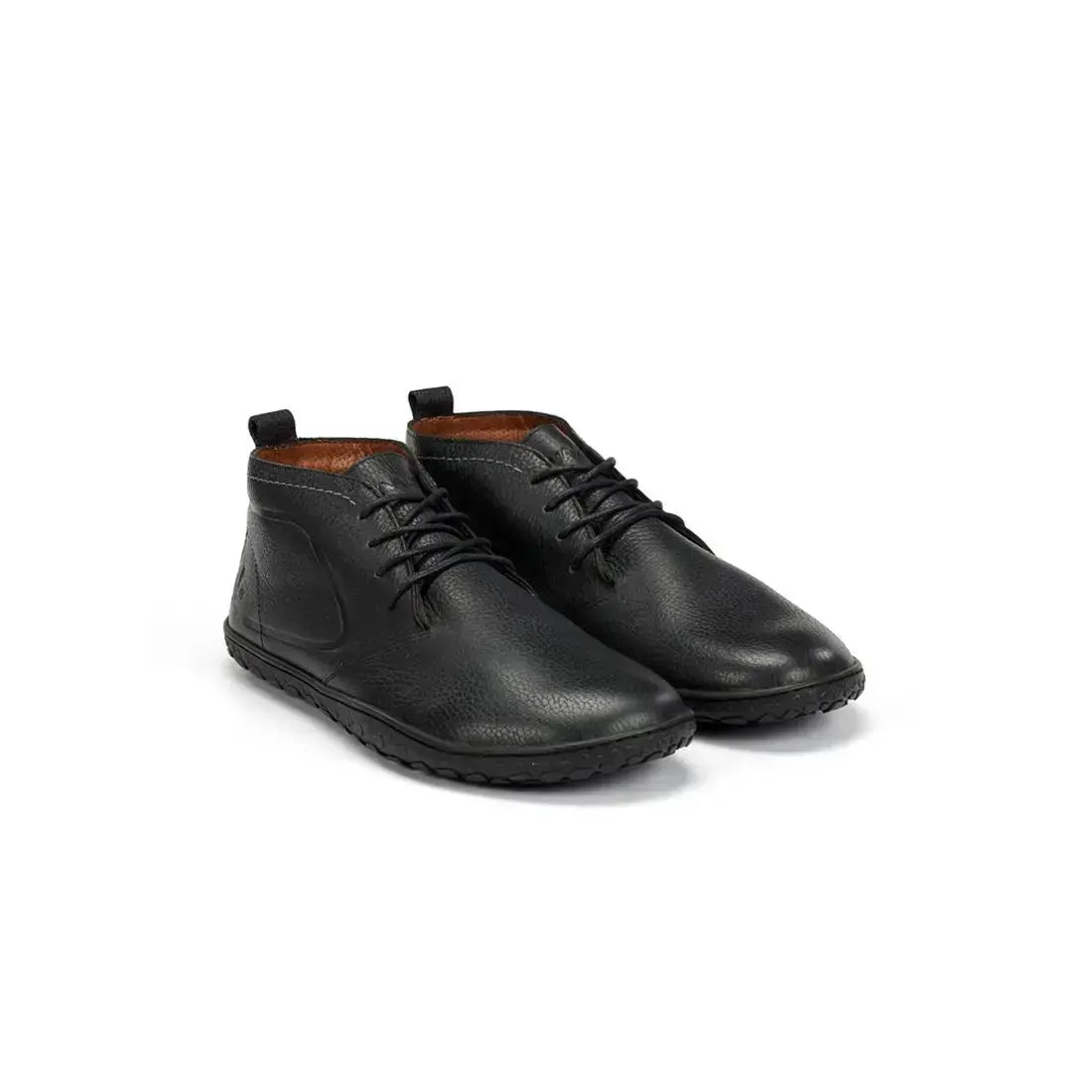 WAALS - Vantaa Noir - Bottines barefoot en cuir artisanal