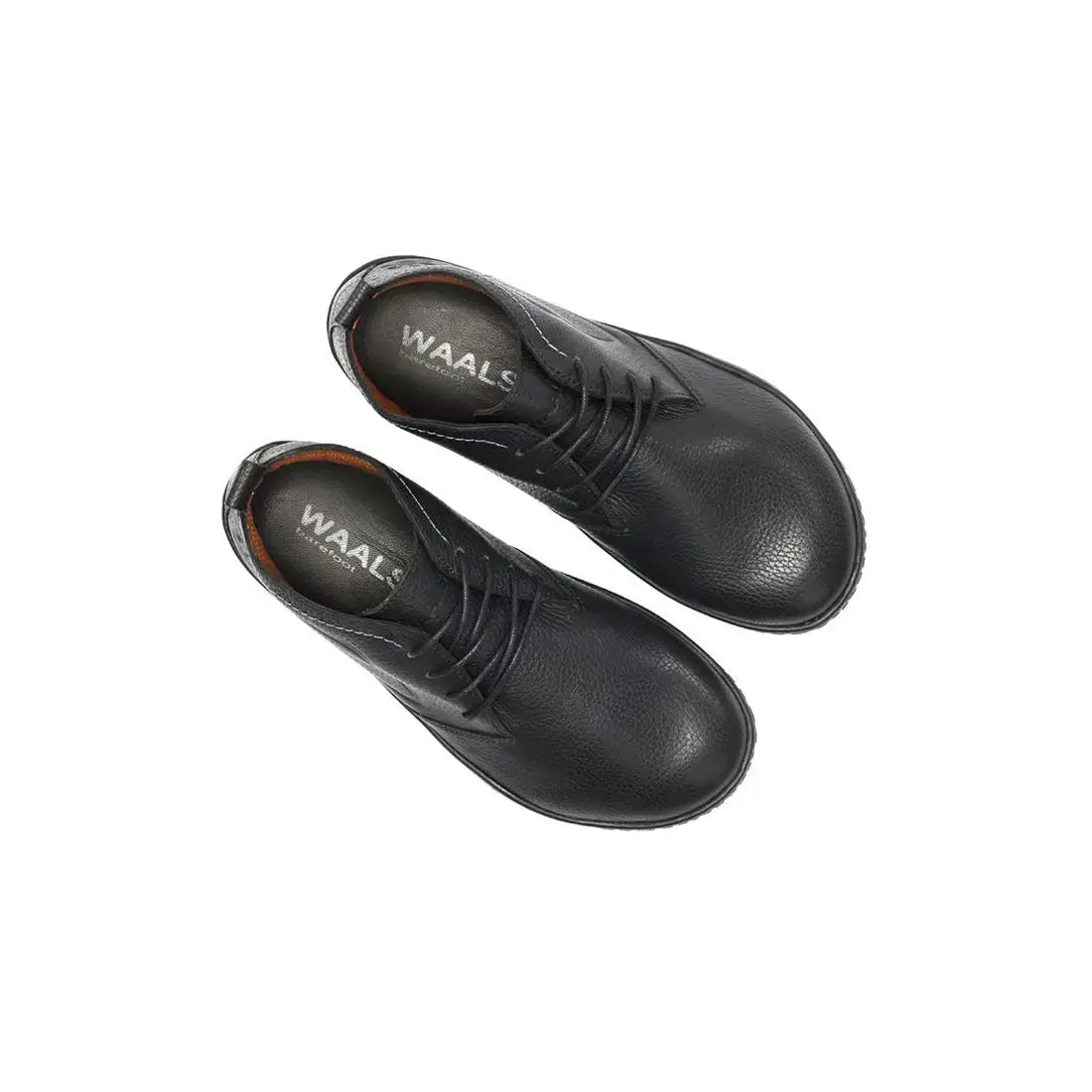 WAALS - Vantaa Negro - Botines barefoot de piel artesana