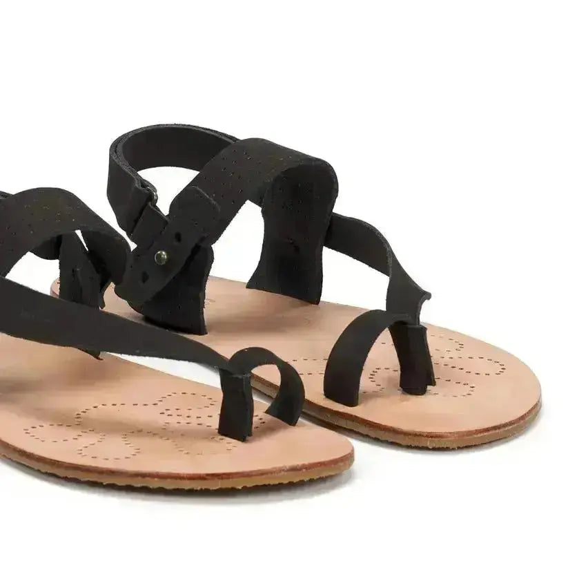 WAALS – Masai II Black - Sandalias barefoot hombre