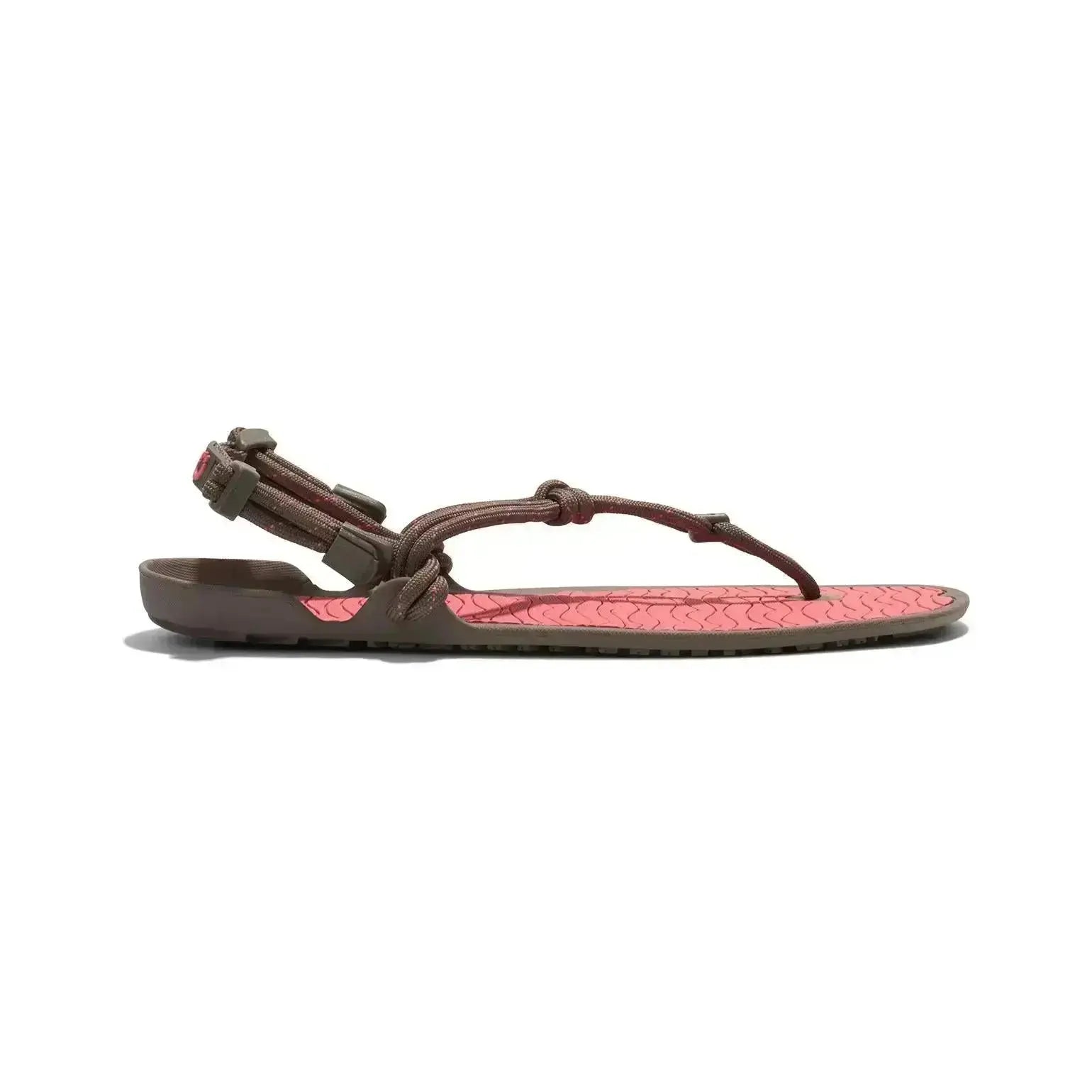 Xero Shoes - Aqua Cloud - Women Morel / Sunset Coral - Sandalias deportivas barefoot marrones para mujer