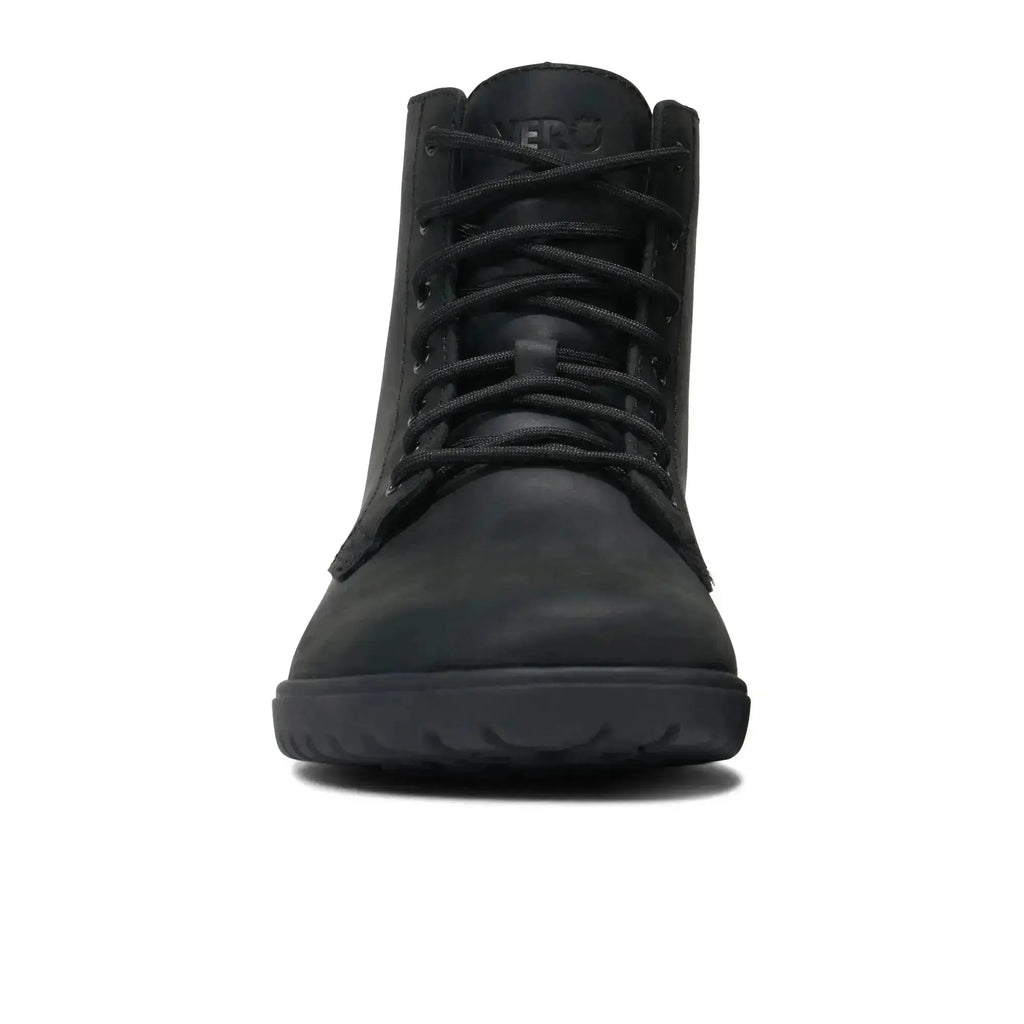 Xero Shoes - Denver II Black Men - Botines barefoot de cordones negros para hombre