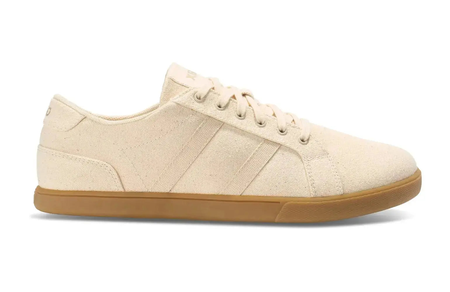 Xero Shoes - Dillon Canvas - Men Natural / Gum - Lonetas de cordones barefoot beige para hombre