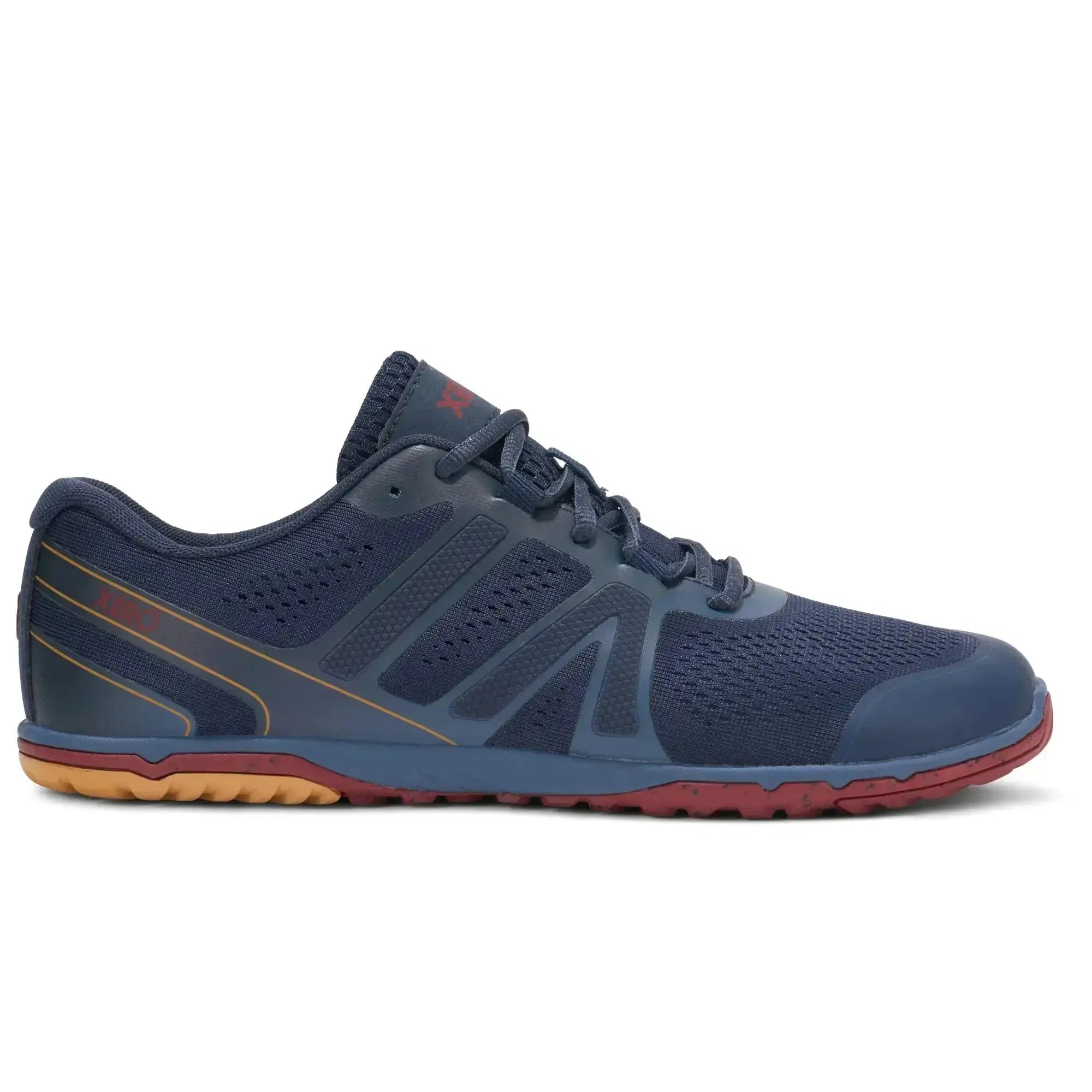 Xero Shoes - HFS II Indigo Vintage/Ocre Rouge Homme - Chaussures barefoot pour le running